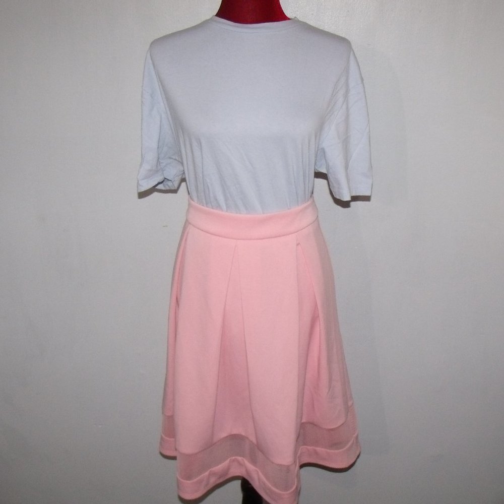 Urban Girl Pink Pleated Skirt Size L